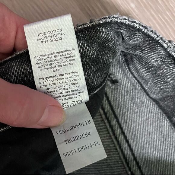 Pacsun Washed Black Ripped '90s Boyfriend Jeans 28 - Picture 9 of 10